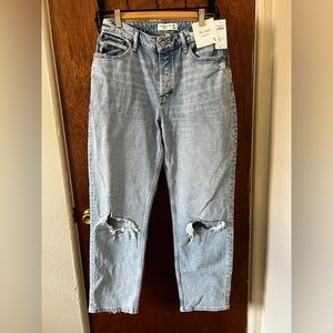 Abercrombie & Fitch Dad High Rise Curve Love Jeans
